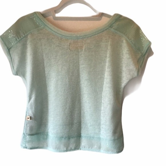 Hollister Ice Mint Green Crop Top - Picture 2 of 4